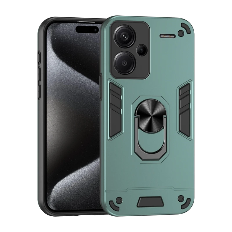 Shockproof Armor Case with Car Magnetic Holder Ring