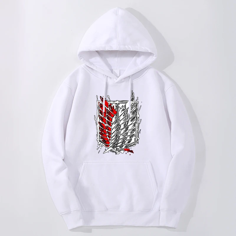 

Attack On Titan Hoodie Men Hooded Sweatshirts Anime Shingeki No Kyojin Hoodie Casual Loose Long Sleeve Clothes Tracksuit