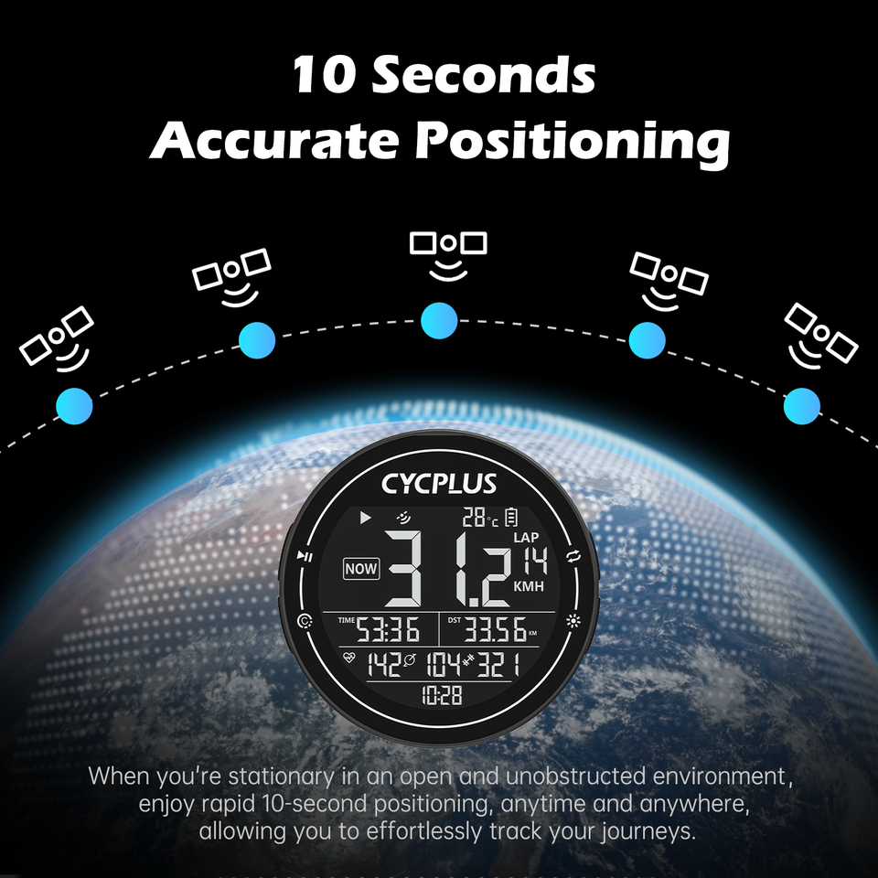  CYCPLUS M2 Cycling Bicycle Accessories GPS Bicycle Computer Wireless ANT+ Bluetooth Waterproof Speedometer Bike Cyclocomputer 