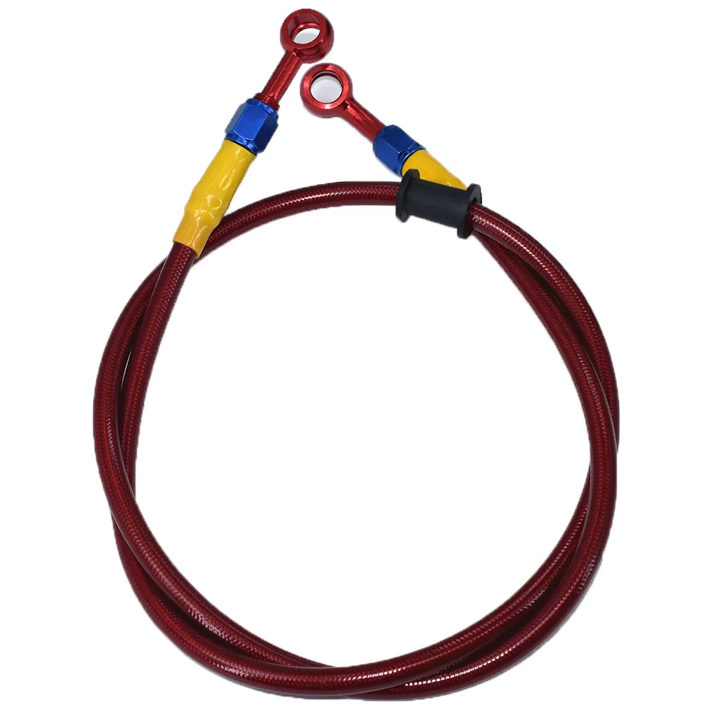 400mm-900mm 1M 1100mm 1200mm Colorful aluminum Connector Motorcycle Hydraulic Brake Clutch Oil Hose Line Pipe ATV Dirt Pit Bike
