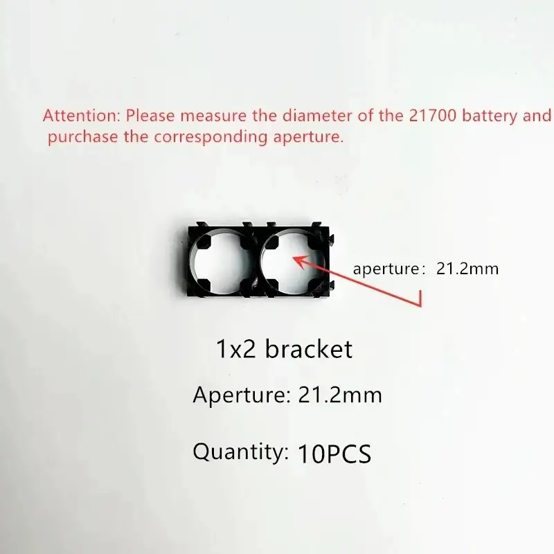 21700 Battery Holder Bracket Cell Safety Anti Vibration Plastic Brackets For 21700 Batteries Diameter 21.2mm And 21.7mm image 7