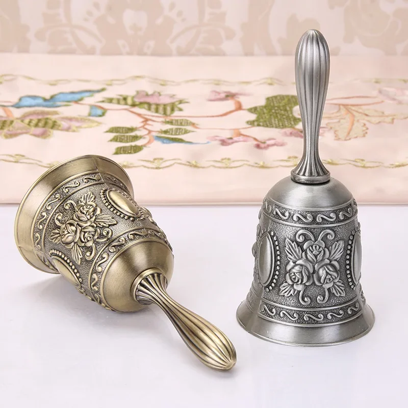 Retro Hand Bell Craft Decor Alarm Bell Christmas Decorations hand bell christmas bell brass bell home decor