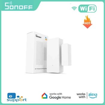 SONOFF DW2 와이파이 DW2-RF eWeLink 스마트 문짝 윈도우 센서, 문짝 개폐 감지기, 스마트 홈 알람, 알렉사 구글 홈으로 작동