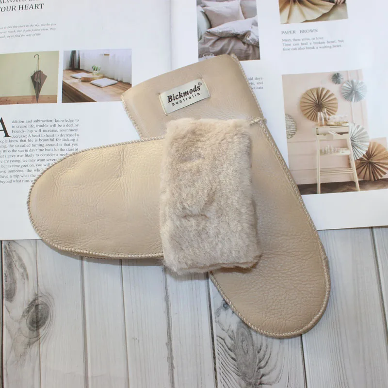 New Winter Warm Women's Sheepskin Gloves Thickened Wool Lined Solid Finger Leather Gloves