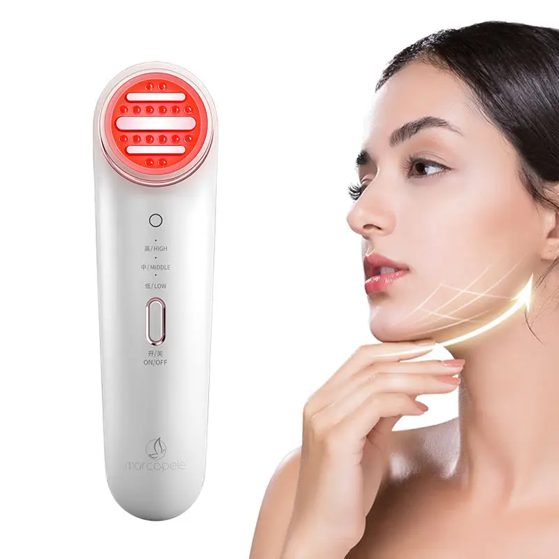 Red Light Radio Frequency Beauty Instrument Face Remove Nasolabial Pattern Skin Tightening Beauty Product Ems RF Facial Machine electric desoldering machine automatic portable electric solder tin sucker vacuum soldering remove pump with desoldering nozzles