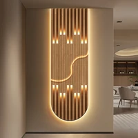 Modern Luxury LED Wall Lamp Fixture Home Decoration Abstract Mural Light Corridor Living Room Lustre High-end Hanging Painting 3