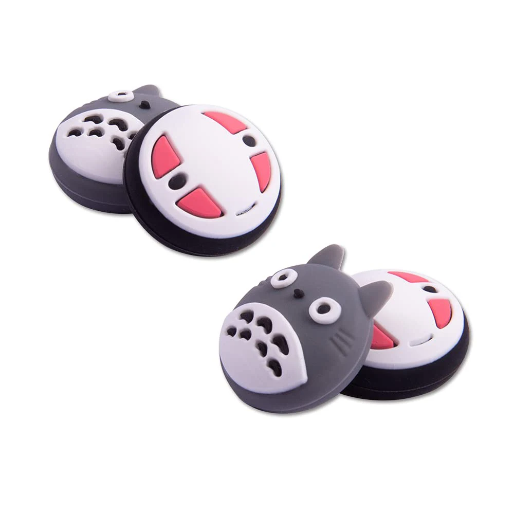 4 Pezzi Cartoon Silicone Analog Thumb Grip Caps Compatibili Con Nintendo Switch Oled/Switch Lite/Switch Joystick Cover Protettiva