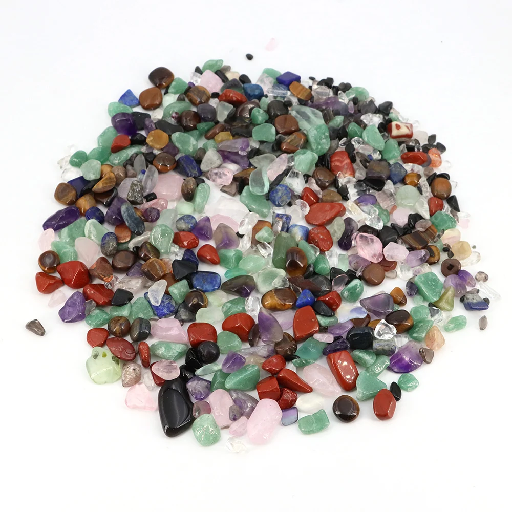 50 גרם 100 גרם אבני חן טבעיות בצורת צ'יפ למילוי צמחיה, תחתית נוף, גרגרים, אבן אגט וקישוט לאקווריום