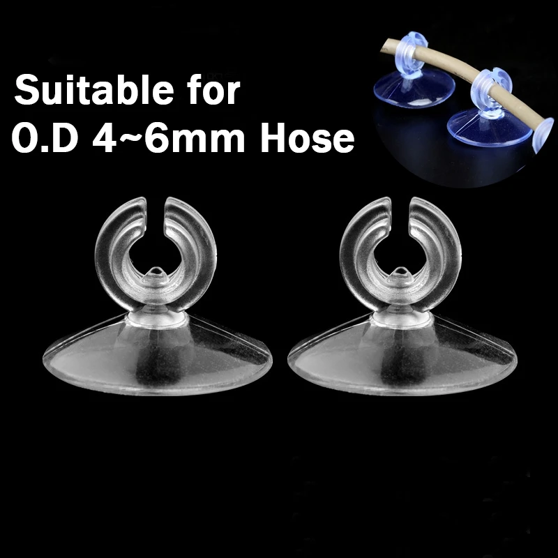 Aquarium Sucker Suction Cup For 4mm Air Line Pipe Tube Wire Holder Used Sucker For Glass Surface Fish Supples 5pcs rubber suction cup holders,aquarium suction cup,aquarium clip holders,aquarium clip holder,aquarium hose holder