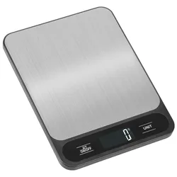 Precision Digital Kitchen Weighing Scale with LCD Display, 10kg Capacity (Black)