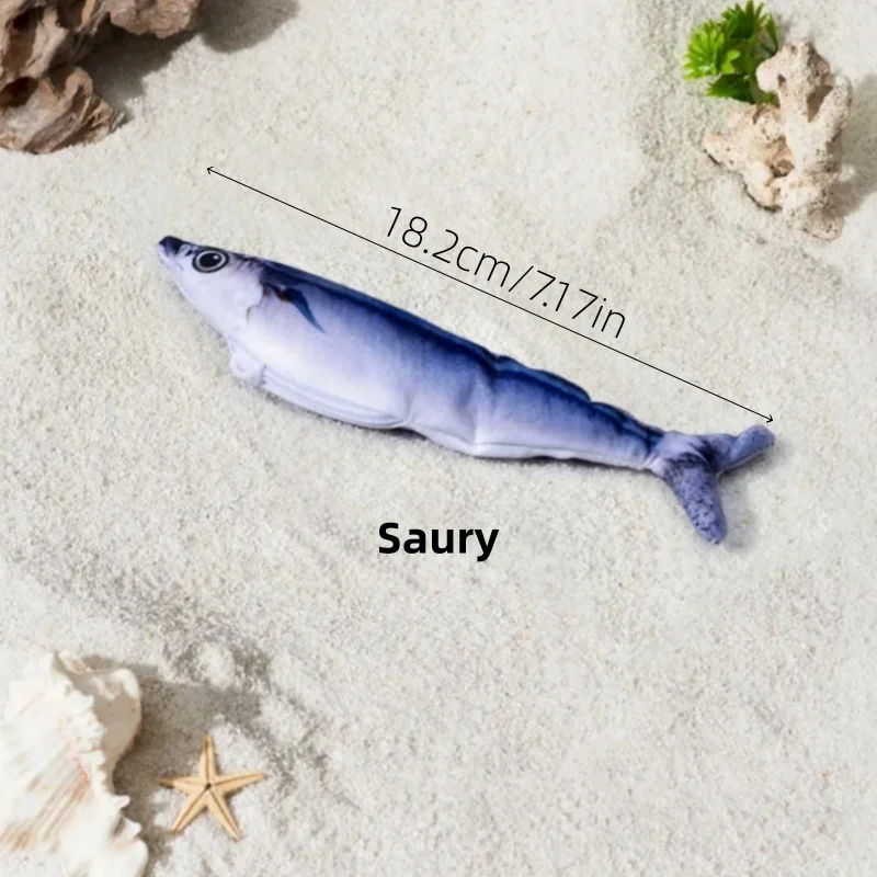 Petgravity 3PCS Electric Fish Pet Cat Toys Catnip Simulation Fish Swing Kitten Dance Fish Toy Funny Cats Playing Supplies USB Charging 6