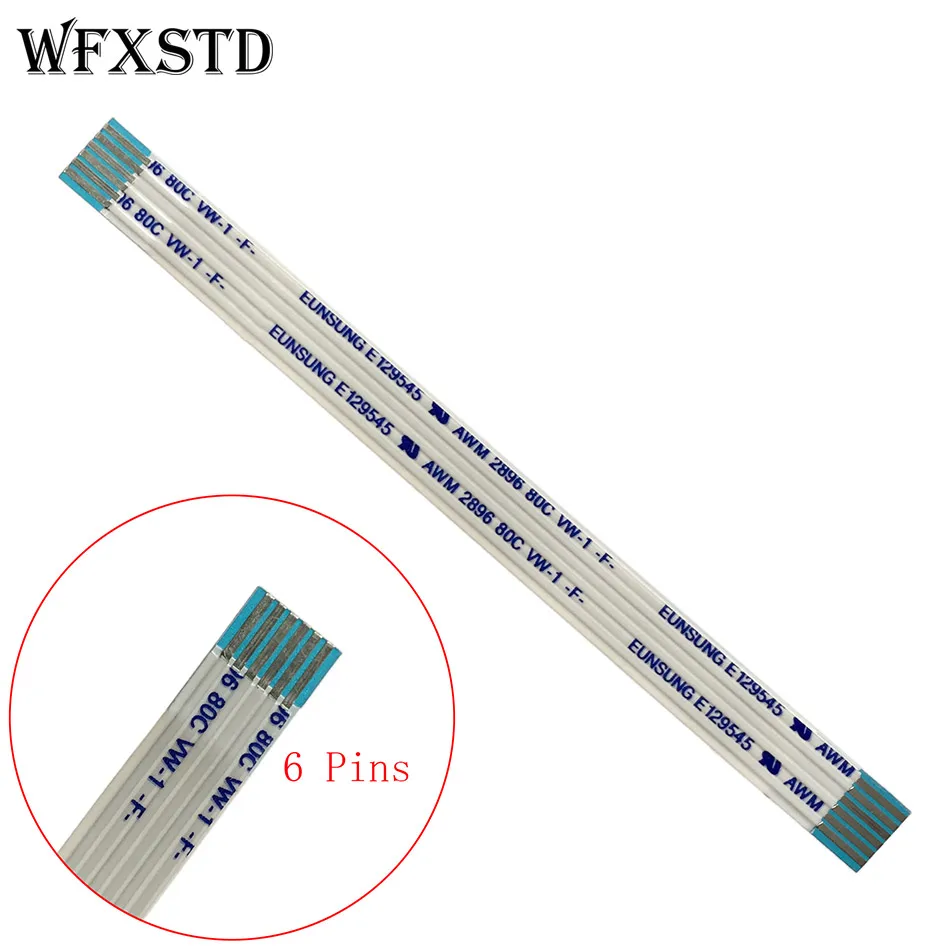 6pins 7mm 9cm Type A Flex cable AWM E118077 or E129545 or Other 2896 80c vw-1 Same Side Contact