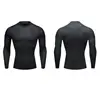 Men Compression Running T-shirt Fitness Tight Long Sleeve Sport Shirts Training Jogging Tops Gym Sportswear Quick Dryer T-shirt 2