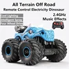 All Terrain Off Road Remote Control Electricity Dinosaur 360° Degret Rotating Larger Wheels Climber Spray Stunt RC Car Kids Toy 1