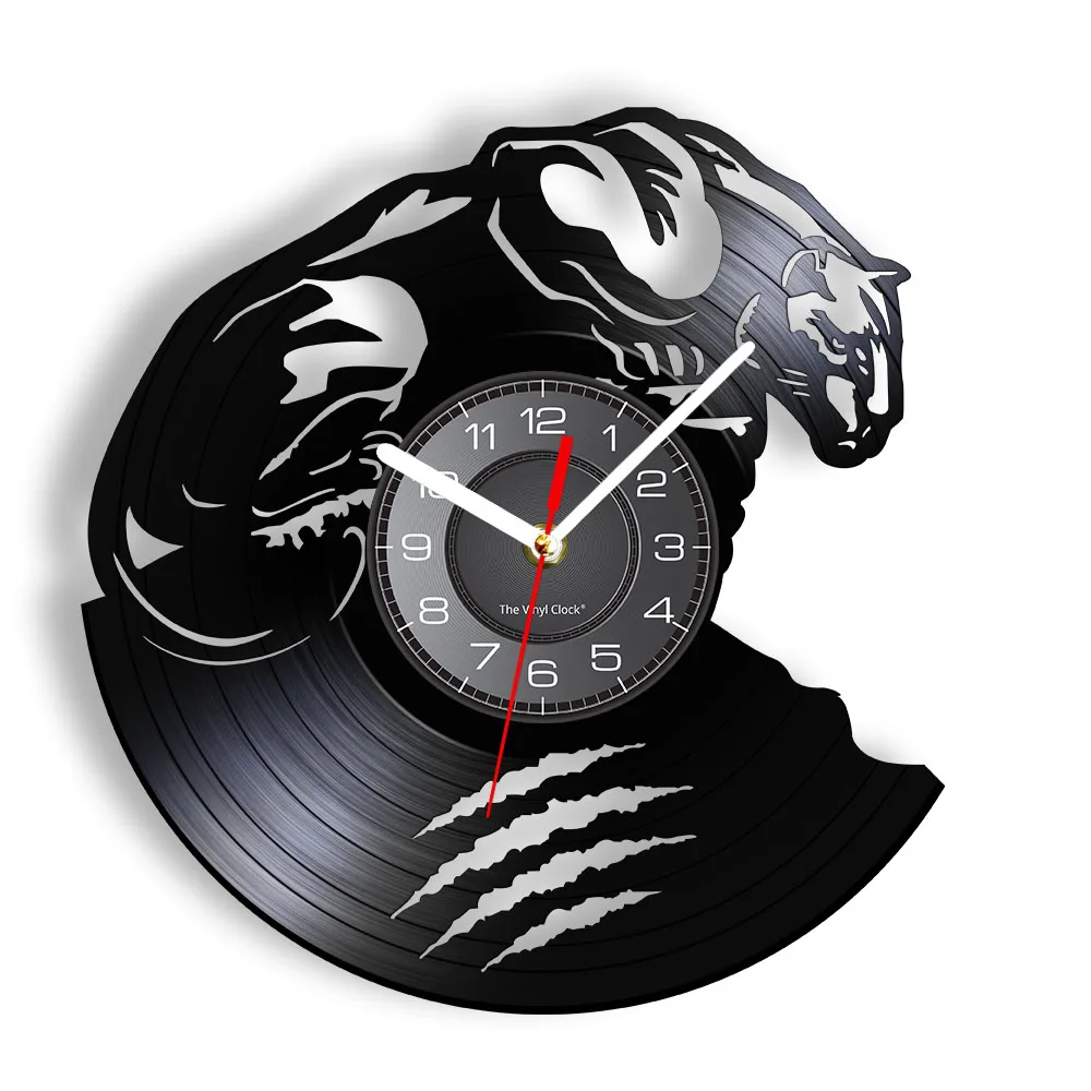 Arctic Cat Panther Wall Clock African Wild Life Animal Beast Predator
