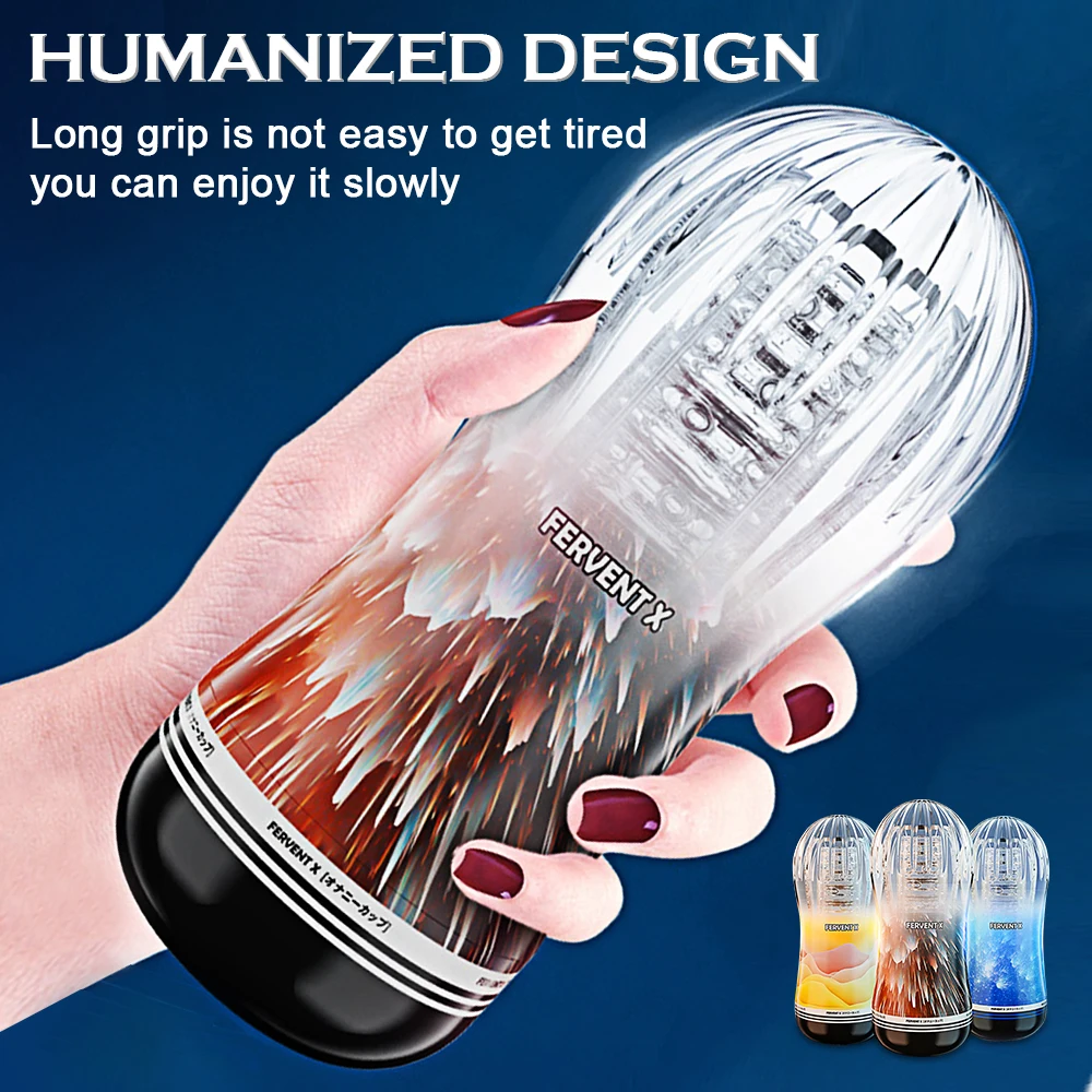 Male Masturbator Soft Silicone Pussy Transparent Vagina Adult Goods Endurance Exercise Vacuum Pocket Sex Toy for Men