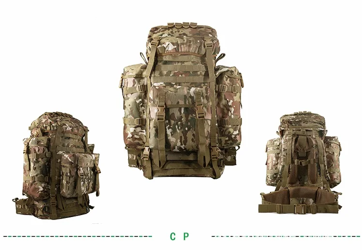 80L Heavy Duty Professionelle Wanderrucksack Große Kapazität Taktische Tasche Rucksack Outdoor Schulter Camping Klettern Rucksack – Detail 10