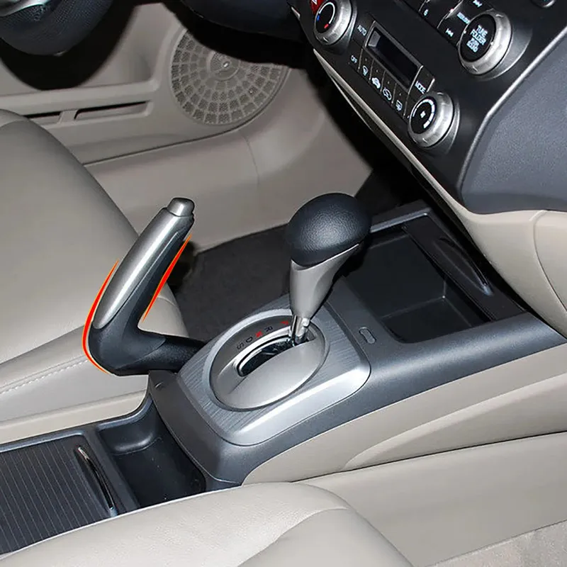 Carbon Fiber Handbrake Trim Cover for Honda Civic Coupe Sedan DX EX LX 2006 2007 2008 2009 2010 2011 2012 Car Hand Brake
