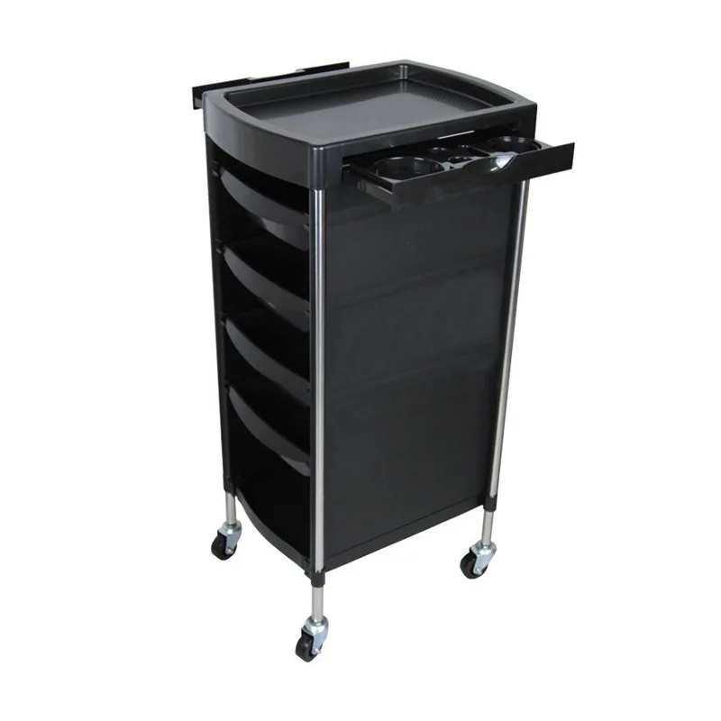 Візок для перукарень, візок для перукарень і інструментів для фарбування, перукарня з нержавіючої сталі, шестишарове зберігання великої місткості