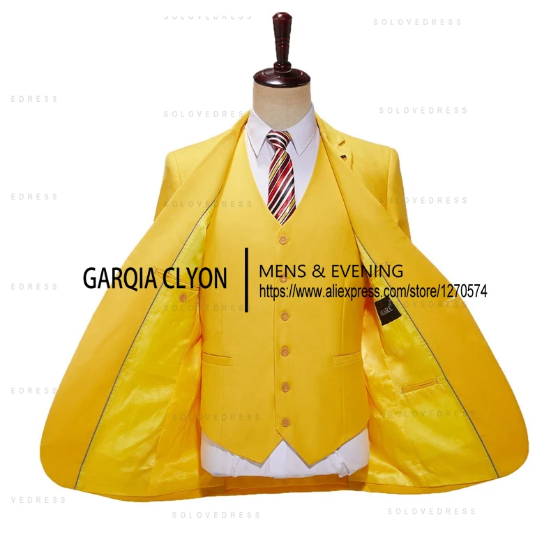 3 Pieces  Mens Suits  BusinessNotch Lapel Slim Fit Style Classical Wedding Blazer Vest  For Wedding（Blazer+Vest+Pants）