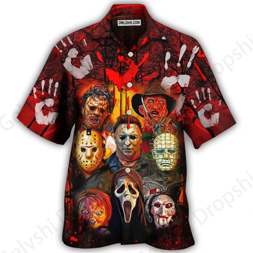 Hawaiian Shirt Halloween Chucky 3d Print For Men Women