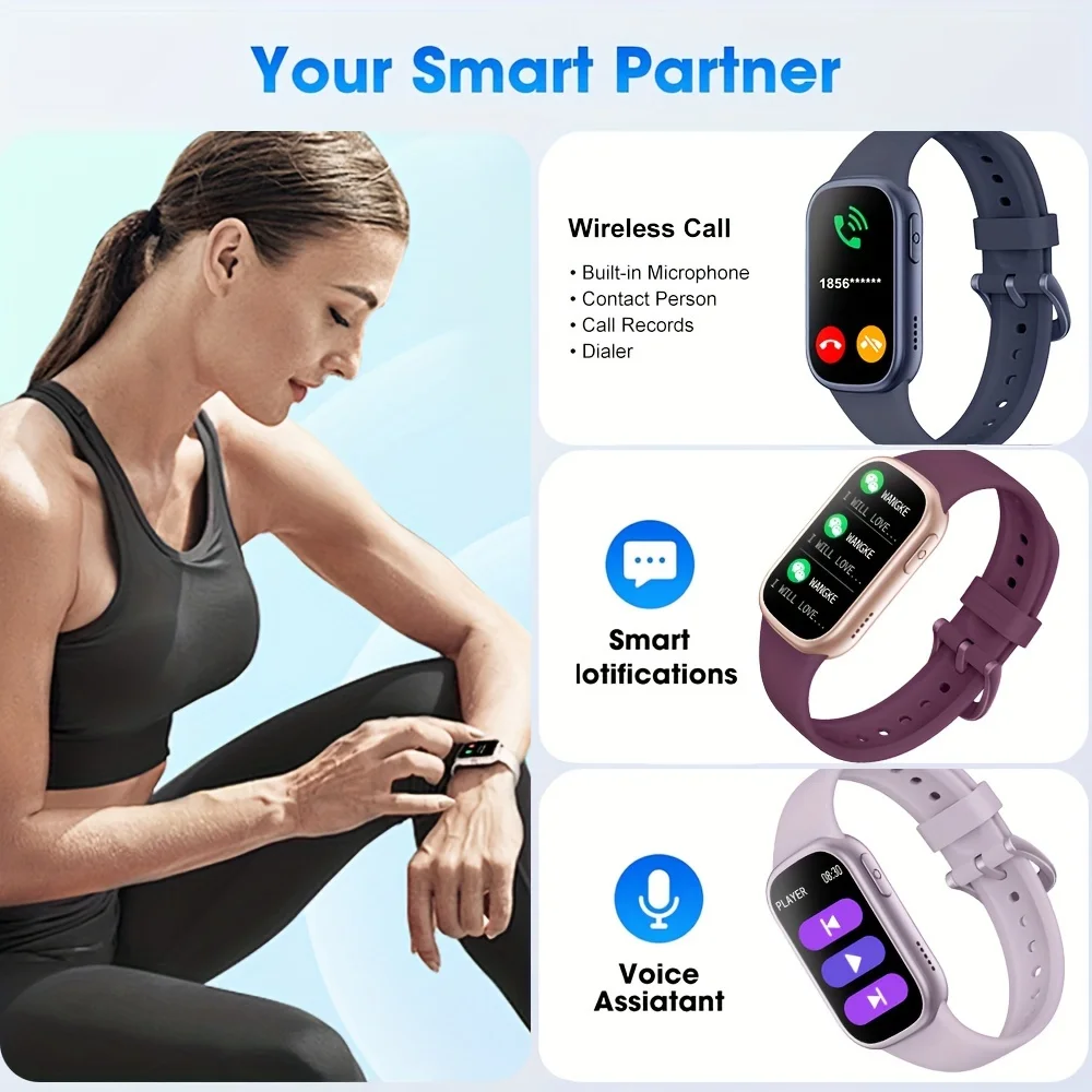 Smart Bracelet BT Call 1.47" HD 172*320 Ladies And Gentlemen Heart Rate Step Count Sports Health Monitoring Bracelet Smartwatch 4
