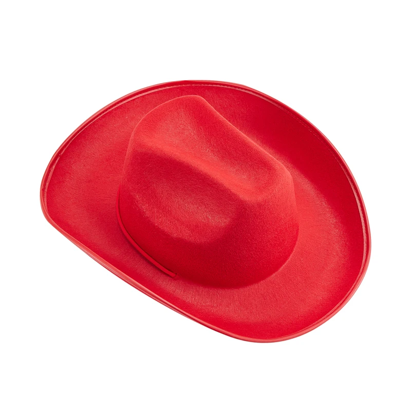 Cowboy Hat Women's Men's Classic Curled Edge Strap Brim Fedora Outdoor Cowboy Hat Western Stage Performance Cowboy Hats