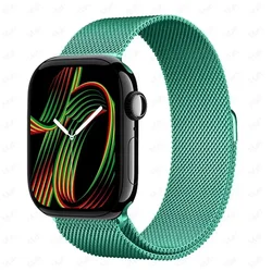 Premium Milanese Mesh Bracelet for Apple Watch - Stainless Steel Strap for iWatch Series (Spearmint 20)