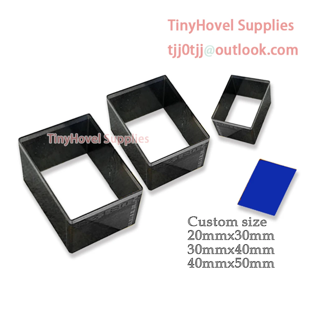 20mm-100mm 직사각형 강철 규칙 다이 컷, 가죽용 강철 절단 금형, 가죽 공예용 강철 펀치 커터
