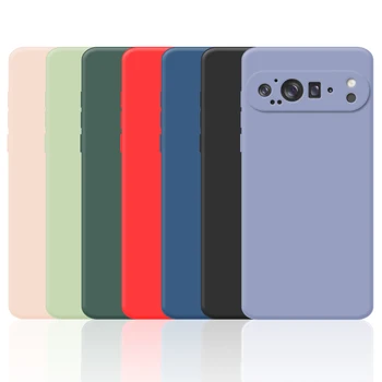 For Google Pixel 9 Pro Case Google Pixel 9 Pro Cover Soft Liquid Silicone Bumper Protective Phone Cases For Pixel 9 Pro XL Funda