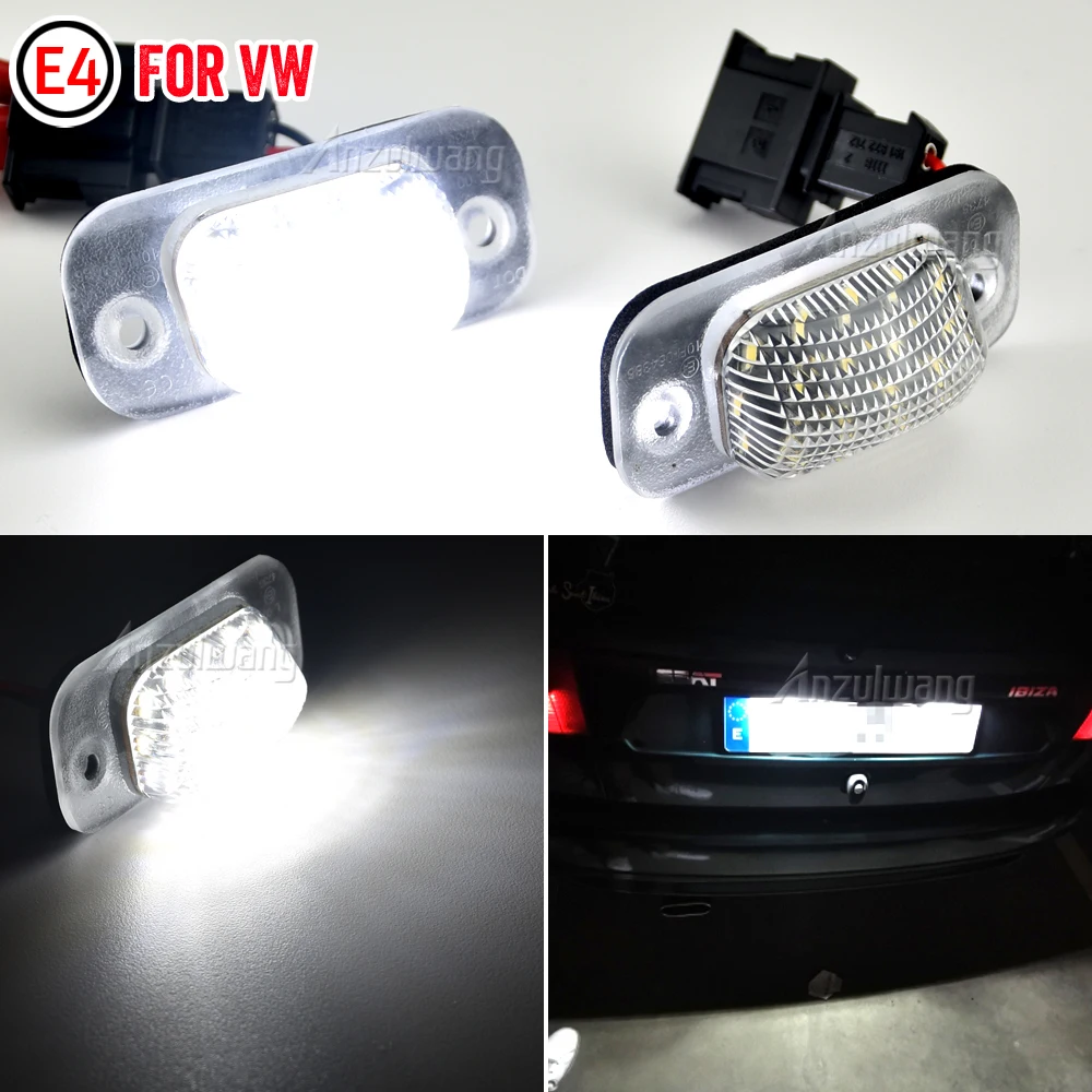 LED SMD Kennzeichenbeleuchtung Beleuchtung für VW Golf 3 Polo 6N Seat Ibiza