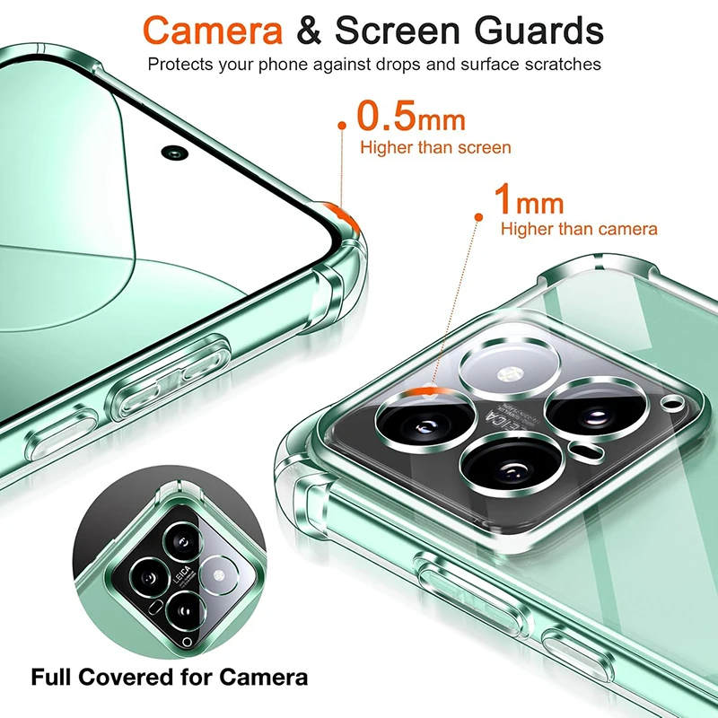 Luxury Clear Soft Transparent Ultra Thin Phone Cover Case