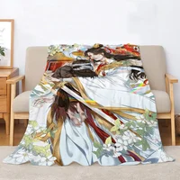 Heaven Officials Blessing Throw Blanket Bed Blankets Luxury Blankets and Throws Plaid Cobija Soft Blanket for Sofas Sofa Knee & 2