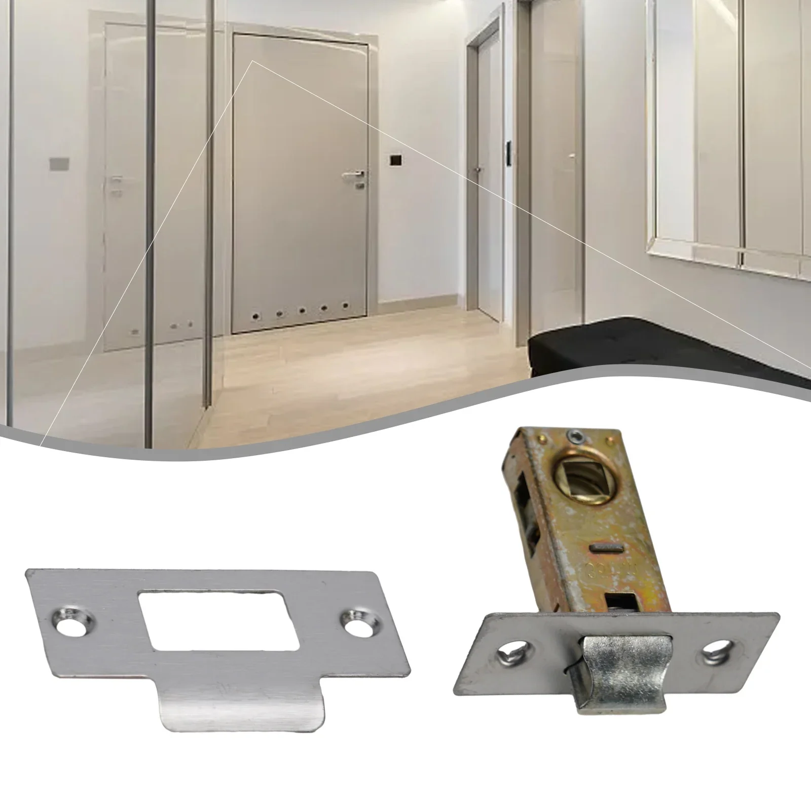 Door Latch Internal Door Tubular Mortice Latch Reversible Right Left Hand Opening Unsprung Door Furniture Versatile