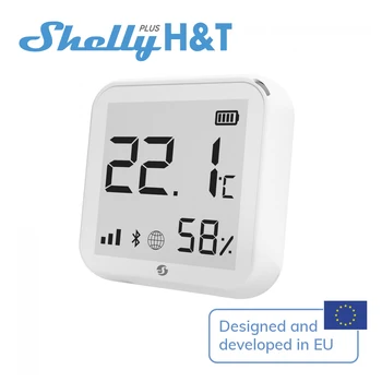 Shelly Plus H & T 와이파이 작동 습도 온도 센서, 블루투스 포함, 알렉사 구글 홈과 호환 가능, 안드로이드 기타
