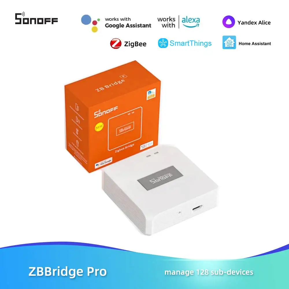 Sonoff Zb Bridge-P Zigbee Pro Zigbee 3.0 & Wi-Fi Dual-Protocol Gateway Hub Supporto Telecomando Zigbee E Dispositivi Wi-Fi Onalexa
