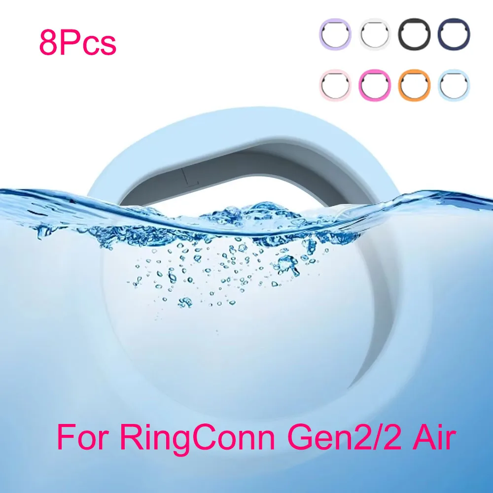 RingConn Gen2/2 에어 충격 방지 안티 드롭 방진 보호 슬리브 S/M/L 용 8Pcs 실리콘 보호 커버
