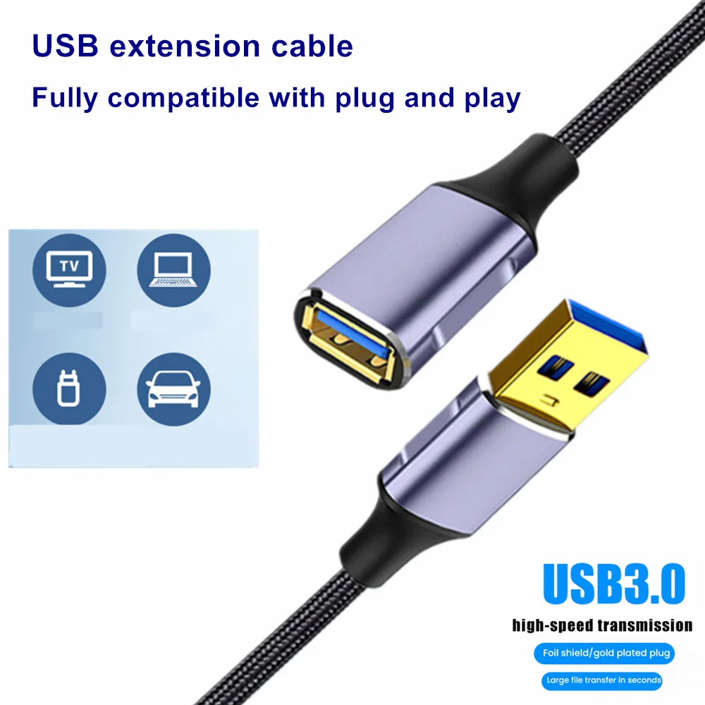 USB 3.0 Ȯ  ȭ ڵ, Ʈ PC 콺 Ű  SDD ϵ ũ, M/F ͽټ ̺, 5Gbps, 5V3A , 1 m, 2 m, 5m