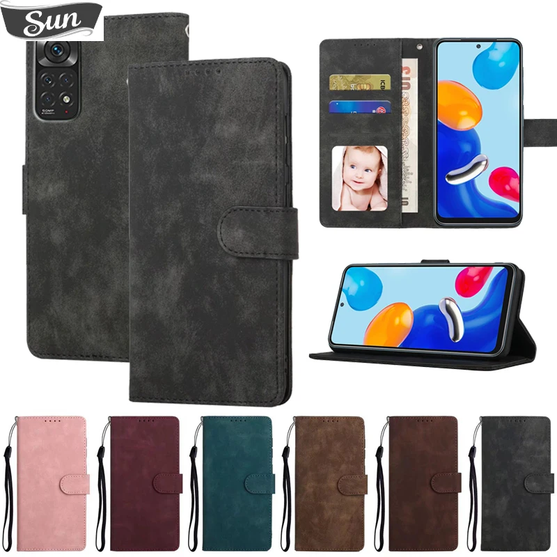 

Чехол-бумажник из искусственной кожи для Xiaomi Redmi Note 11 11S 11 Pro 10 10 Pro 10S 10T 9 9 Pro 9S 8 8T 8 Pro Redmi 10 10C 9 9C 9A 9T