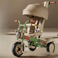 ‌ Tricycle pliable pour enfants avec fonction assisable, poussette légère pour bébé, vélo pour tout-petits réglable à 3 vitesses, vélo à poussée Compact ‌ 3
