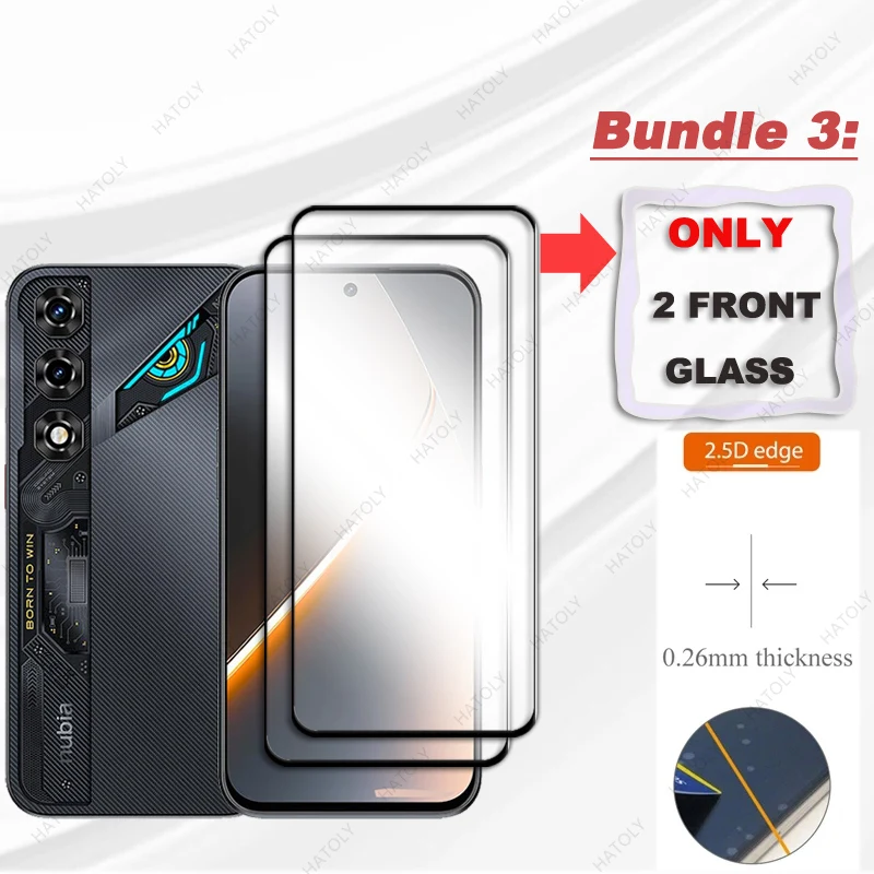 ZTE nubia Neo 5 Glass Screen Protector with Black Edge - Enhanced Screen and Camera Lens Protection