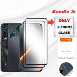 ZTE nubia Neo 5 Glass Screen Protector with Black Edge - Enhanced Screen and Camera Lens Protection for Just 4 Front Glass