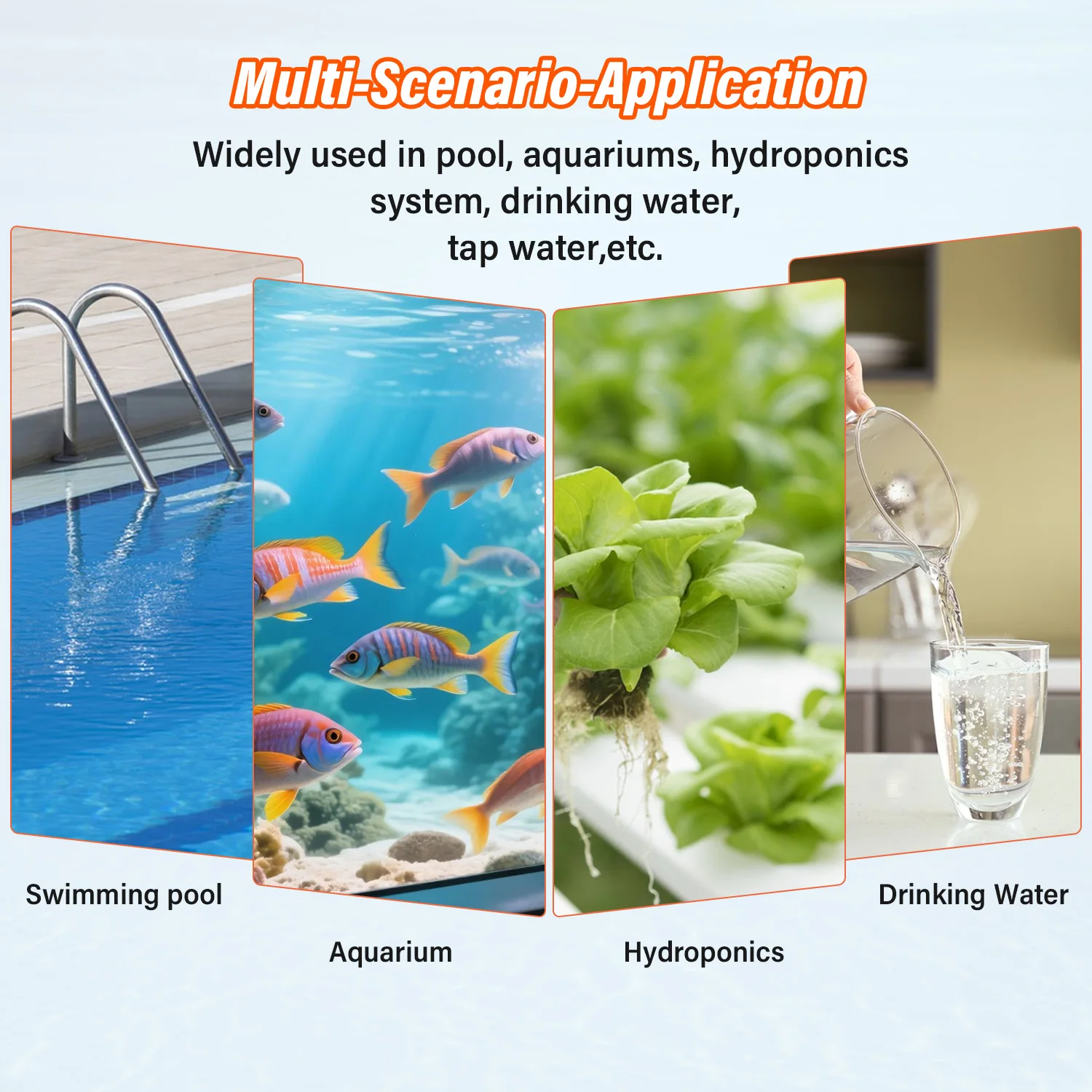 7-in-1 Pool Water Tester Digital Water Quality Meter for Swimming Pool SPA pH/OR