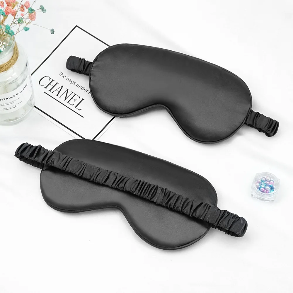 Silk Eye Mask Patch Shading Sleep Cover Travel Relax Health Sleeping Shield Men Women
