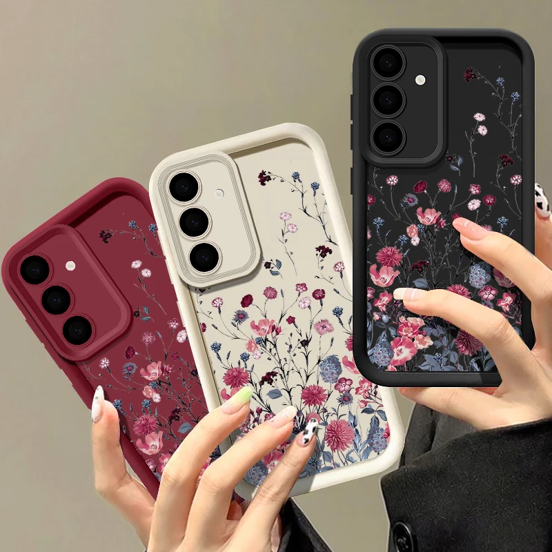 Floral Silicone Phone Case - Elegant Protective Cover