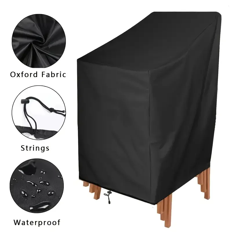 Premium Waterproof Outdoor Chair Cover - Durable 210D Weather-Resistant Lounge Protector