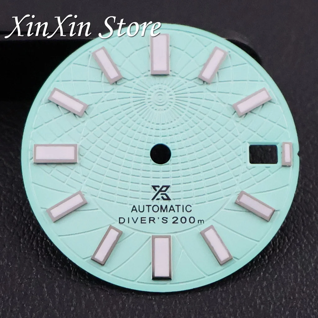 Green Luminous Mechanical Diver's Watch Accessory - 28.5mm Dial Diameter, High Quality