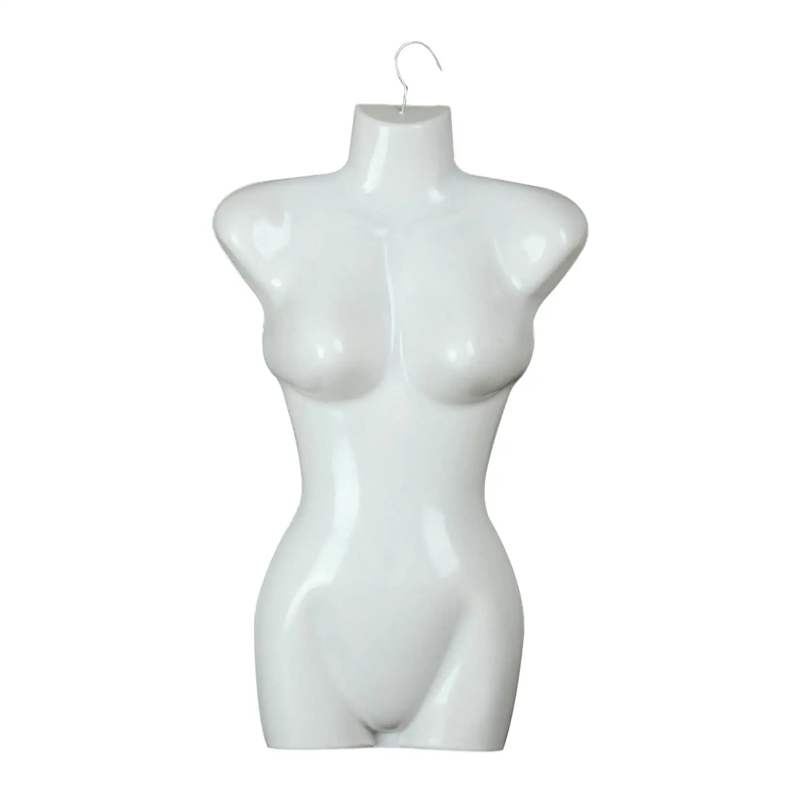 Manequim leve com gancho para mulheres, torso feminino pendurado, acessórios de vestuário