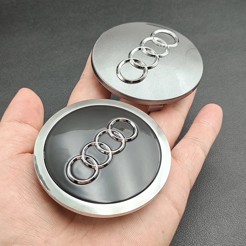 Wheel Center Caps 4pcs 60mm 61mm 68mm 69mm 77mm Car Hub Caps For Audi A1 A2 A3 A4 A5 A6 A7 A8 S3 S6 Q3 Q5 Q7 Accessories