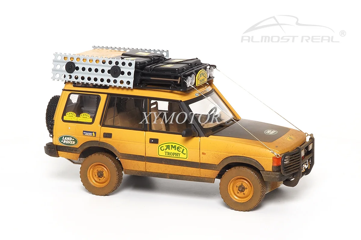

Almost real 1/18 For Land Rover Discover 5-door Camel Cup Kalimantan Dirty Version Diecast Model Car Toys Hobby Gifts Display